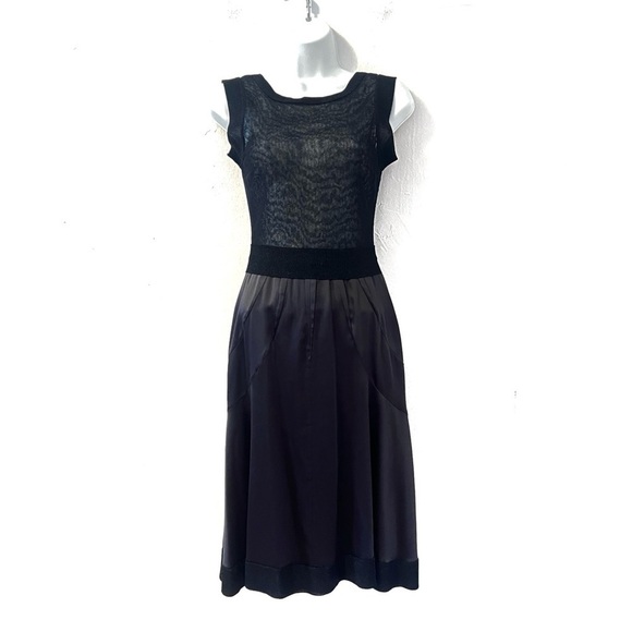 Dolce & Gabbana Black Sparkly Sheer Satin Skirt Mini Dress - Picture 1 of 16